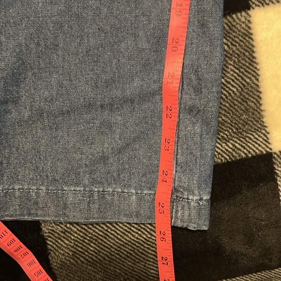 Happily Grey Blue Denim Wide-Leg Pants size 11 (29) NWT - Picture 9 of 10